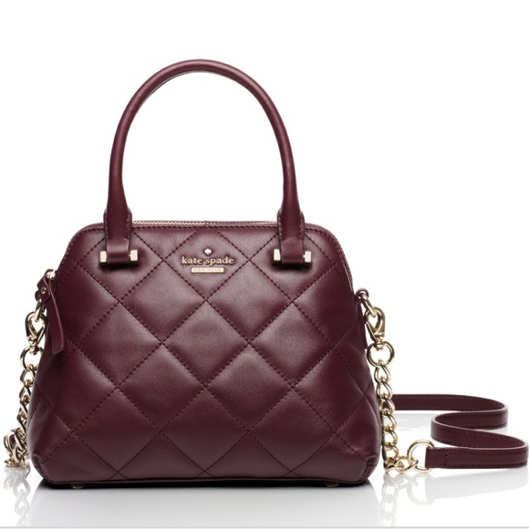 kate spade Handbags - NWOT Kate Spade Wine Emerson Maise